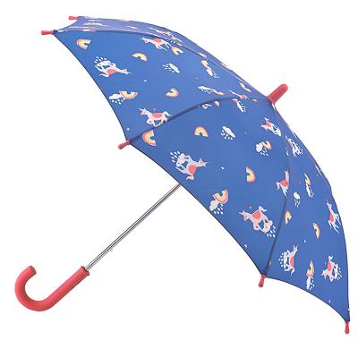 China Manual Open Creative cute cartoon kids umbrella New Design 2023 reflective long handle Children's umbrella custom logo for sale