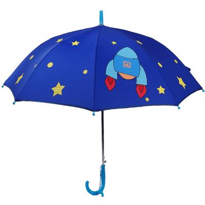 China Manual Open Creative cute cartoon kids umbrella New Design 2023 reflective long handle Children's umbrella custom logo for sale