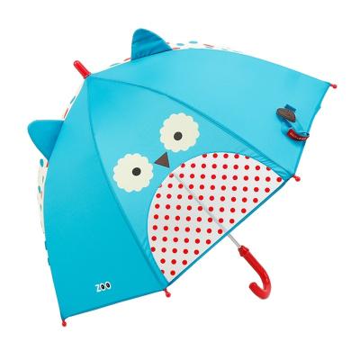 China Manual Open Creative cute cartoon kids umbrella New Design 2023 reflective long handle Children's umbrella custom logo for sale