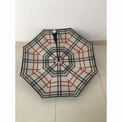 China 23 inch size 8k Ribs 1 Fold High quality Fashion Reverse Auto Open Double Layer 23 inch x 8K ribs 1 Fold Long Umbrella for sale