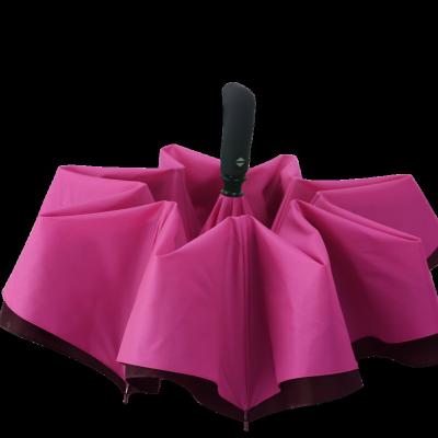 China Auto-open Custom 21 Inch 8k Luxury UPF50+ umbrella new design folding blank black double layer auto open and close umbrella for sale