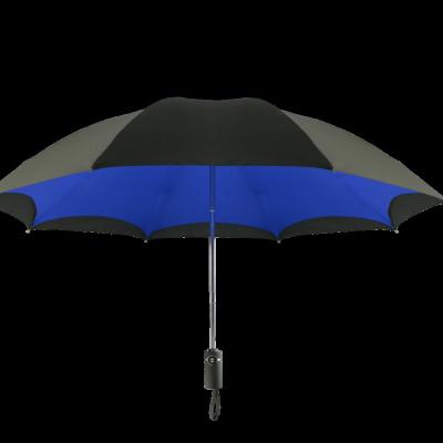 China Auto-open Custom 21 Inch 8k Luxury UPF50+ umbrella new design folding blank black double layer auto open and close umbrella for sale