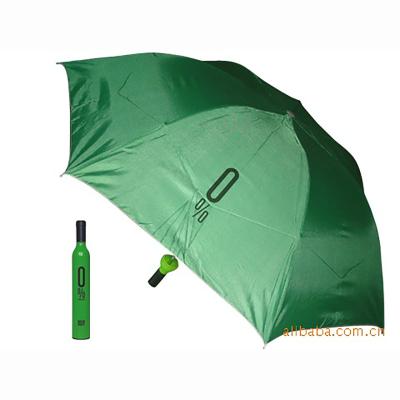 China Modern New Product simple Polyester fabric Length 59cm (including handle) Wine Bottle Umbrella for sale