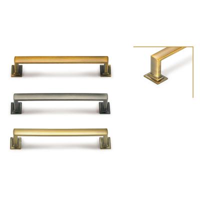 China New Products Top Quality Factory Price Double Holes Shape Handles And Modern Simple Zinc Alloy Cabinet Handle for sale