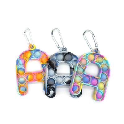 China hot selling newcomer toy fidgety person tini fidgety person toy mini portable snap key chain for sale