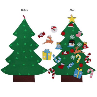 China Christamas Home Decoration New Christmas Indoor DIY Felt Christmas Tree For Kids for sale