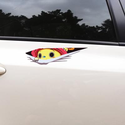 China Waterproof+Eco-friendly Mini Car Fuel Tank Door Handle Protection 3d Sticker Reflective Sticker Copper Self-adhesive Car Sticker for sale