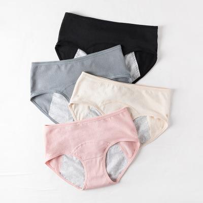 China Antibacterial Wholesale Menstrual Panties Leak Proof Menstrual Panties Womens Underwear Period Physiological Cotton Plus Size Briefs for sale