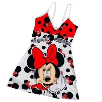 China 2021 Summer QUICK DRY Cartoon Dream Pajamas 2 Vest And Shorts Dress Set for sale