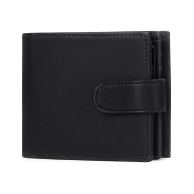 China Wholesale Custom Leather Wallet Fashion Minimalist Zipper Men's RFID Short Wallets Wallets for sale