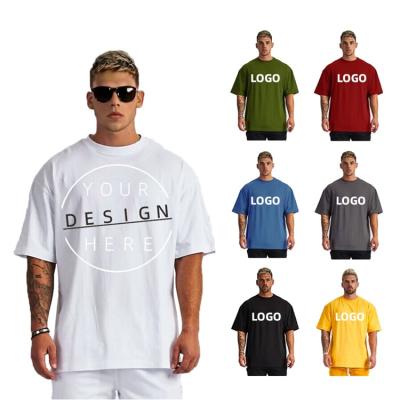 China Casual Anti-Wrinkle Hip Hop Graphic Off White Black Oversized Men's 100% Loose Cotton T-Shirts for sale