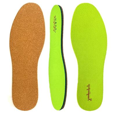 China Deodorant Insole In Shoe Factory Outlet Comfortable Cushion Cork Sweat Absorbing Deodorant Insole LB01007 for sale