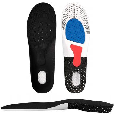 China Removable Correct In Shoe EVA Sport Running Silicone Gel Insoles For Feet Man Women For Sole Orthopedic Shoes Protection Massaging Shock Absorption Arch Support for sale