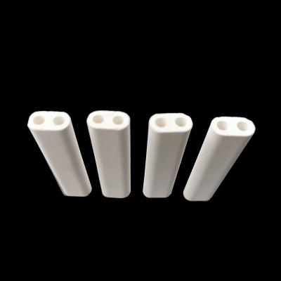 China 1400 Degree Ceramic Alumina Tubes High Temperature Heating for sale