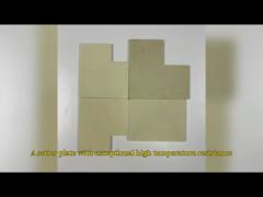 Machinable Yellow Zirconium Oxide Ceramic Plate Wear Resistance Customized