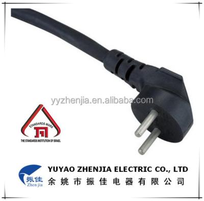 China SII Israel 16A 250V 2 Pin AC Electrical Plug Residential / General Purpose Cord Plug for sale