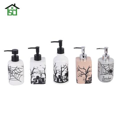 China Foam Soap Dispenser Halloween Style Resin Liquid Soap Dispenser for sale