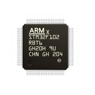 China 48 MHz 32-Bit STM32F102RBT6 Flash Microcontroller 48 MHz 128 KB IC for sale