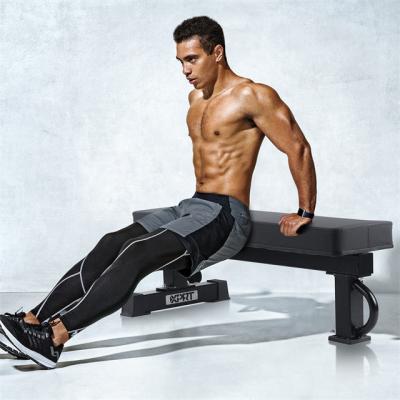 China Modern Fitness Dumbbell Press Bench witPress Sit Up Bench Flat Weightlifting Sit Up Bench with Roller for Easy Movement for sale