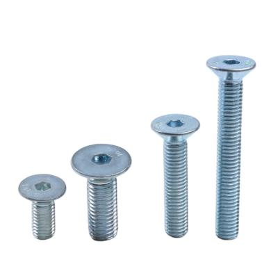 China Cheap Price Hot Dip Galvanized Carbon Steel Hexagon Bolts 7991 Din Hex Socket Flat Countersunk Head Screw for sale