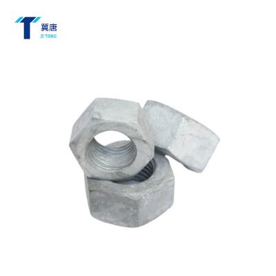 China Heavy Industry Manufacturer Supply Hot Dip Galvanized Hex Nuts Hex Key Nuts Din934 Fastener Hex Nuts With High Quality for sale