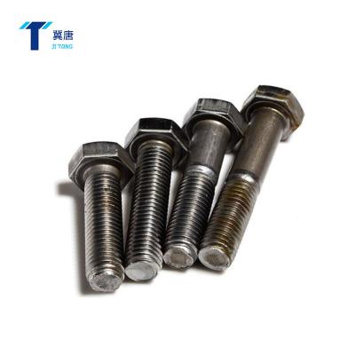 China Industry& High Quality 4.8 8.8 10.9 12.9 DIN933 DIN931 Hex Construction Bolts Zinc And HDG Plains Surface Treatment for sale