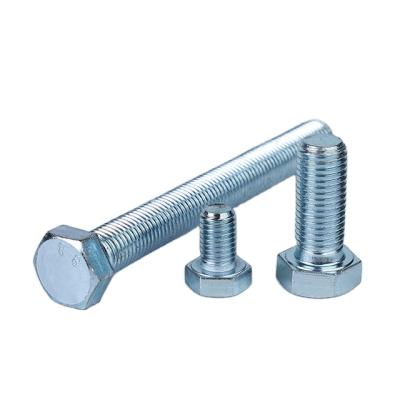 China Industry& Good Quality Carbon Steel Construction Durable Hex Bolts M10 M12 M16 Fastener Grade 8.8 Galvanized Hex Bolts for sale