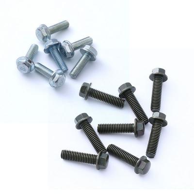 China Industry Factory Customized Metric Flange Serrated Bolt Hex Flange Bolt And Nuts M6 M10 Stainless Steel for sale