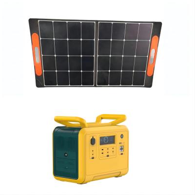 China Type C Solar portable generator 1200 watt LiFePO4 battery Suitable for outdoor travel Rv power station for sale