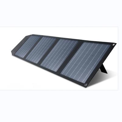 China Portable power station/Solar generator Foldable monocrystalline silicon solar panels 145W has bracket Angle adjustable waterproof class IP68 for sale