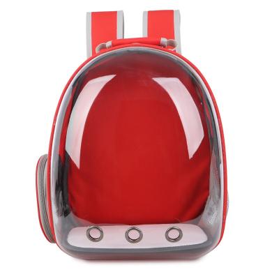 China Simple Transparent Cat And Dog Bags Pet Supplies Shoulder Bag Handbag Cat Bag Out Portable Backpack Capsule Breathable Wholesale Pet for sale