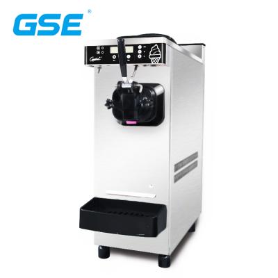 China Stainless Steel Width Snack Factory GSE Mini A4 Paper High End Hard Table Top Ice Cream Machine Powerful Body Motor For Commercial for sale