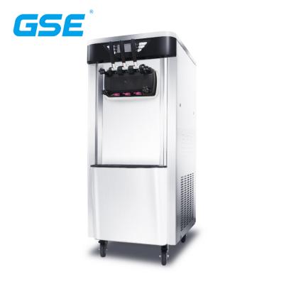 China Snack Factory China GSE New Function Of Hopper Temperature Display Ultra Silence Design Soft Ice Cream Machine For Business for sale