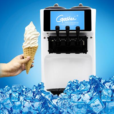 China Snack Factory Food Machine Soft Serving Ice Cream Machine Countertop for sale