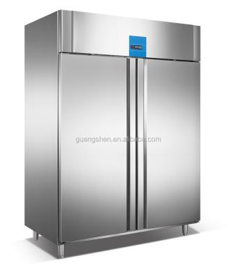 China Large Commercial Freezer Two Door Refrigerator / Kitchen Freezer / Stainless Steel Commercial Fridge for sale