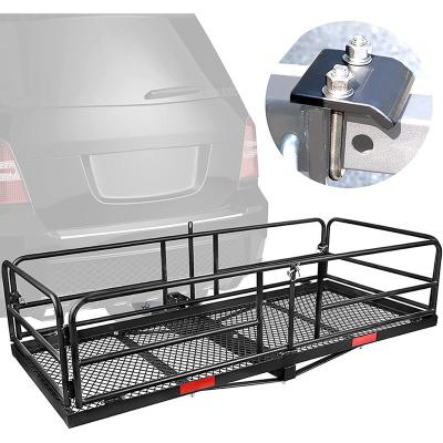 China Iron Mounted ATV Basket Luggage Rack Metal Trailer Rack Car Luggage Frame for sale