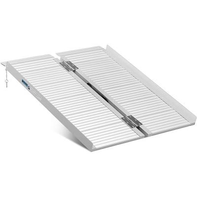 China Trailer Parts 3FT Lightweight Aluminum Suitcase Wheelchair Ramp For Wheelchair for sale