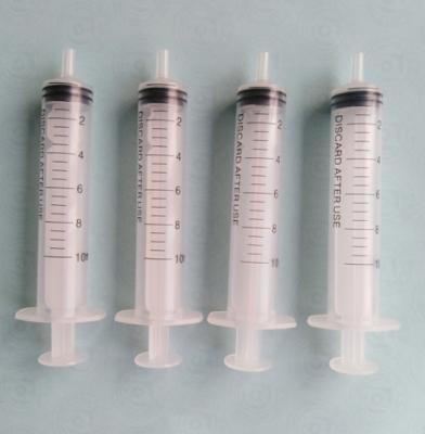 China 10ml medical sterile pp hypodermic syringe for single use with needle luer slip without needle for sale