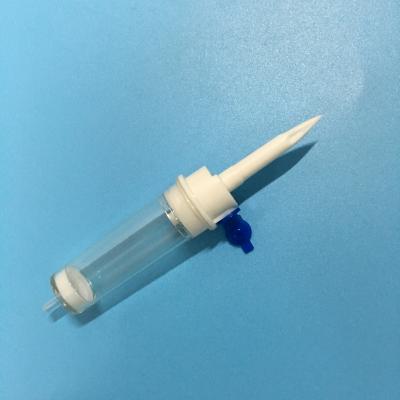 China ABS Infusion Set Drip Chamber with Spike and Plastic Air Vent for sale