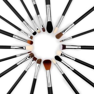 China Angular Blush E105 19pcs Professional Private Label Eye Shader Makeup Brushes, Blending Crease Highlight Eyeshadow Eyeshadow Brush for sale