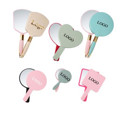 China Non-specific plastic hand makeup mirror Logo Makeup Mirror Custom Logo a301b pocket hand mirror free wholesale ABS for sale