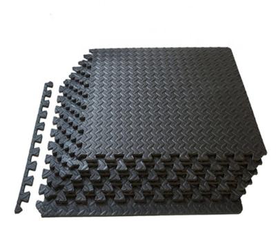 China CH19018 Wholesale Durable Black EVA Foam Interlocking Puzzle Mat For Gym Exercise for sale