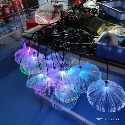 China Big Event Lighting New 2022 Yeenoo NEW PRODUCT IP65 Fiber Optic Jellyfish Light Easy Installation For Holiday Decoration Fiber Optic Lamps for sale