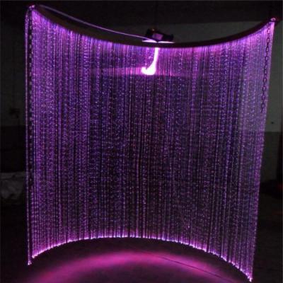 China Lighting Decoration Made In China Chandelier Lighting Decoration RGB Restaurant Fiber Optic Curtain Chandelier for sale