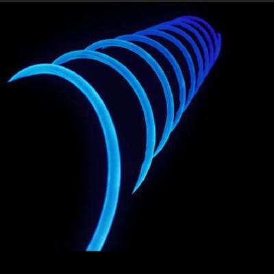 China Pool 3.0mm Solid Core Side Glow Fiber Optic Cable Emitting With Clear Jacket Protective Fiber for sale