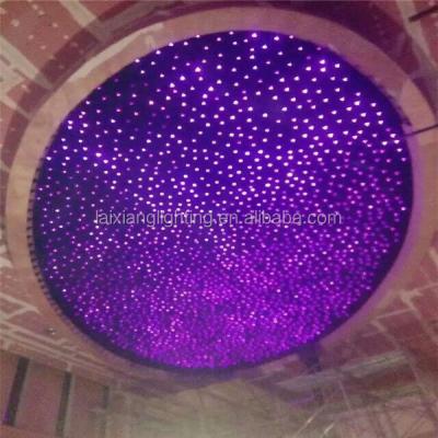 China 2019 Hotel Star Light Gypsophila Ceiling Lamp Hotel Customized Atmosphere Fiber Optic Light for sale