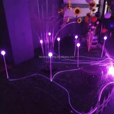 China Energy Saving 5*1.0mm Fiber Optic Cable Ball Lamp For Outdoor Lighting for sale