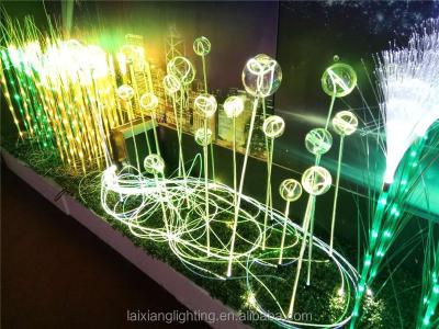 China 2017 brand new plastic fiber optic vivid decorative flower, good home and holiday decoration for sale