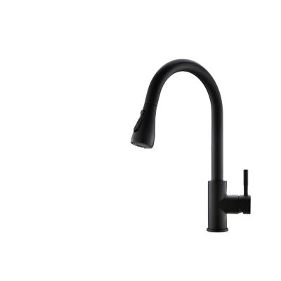 China Exterior is multi-layer plated pull down 360 degree hot black kitchen rain bubble cold and rotatable smart sensor faucet for sale