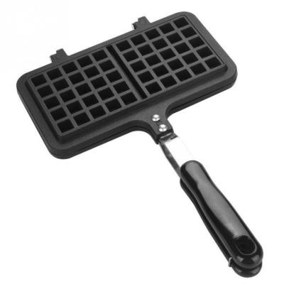 China Durable Mini Egg Roll Pan Household Gas Non-Stick Aluminum Waffle Maker Mold for sale